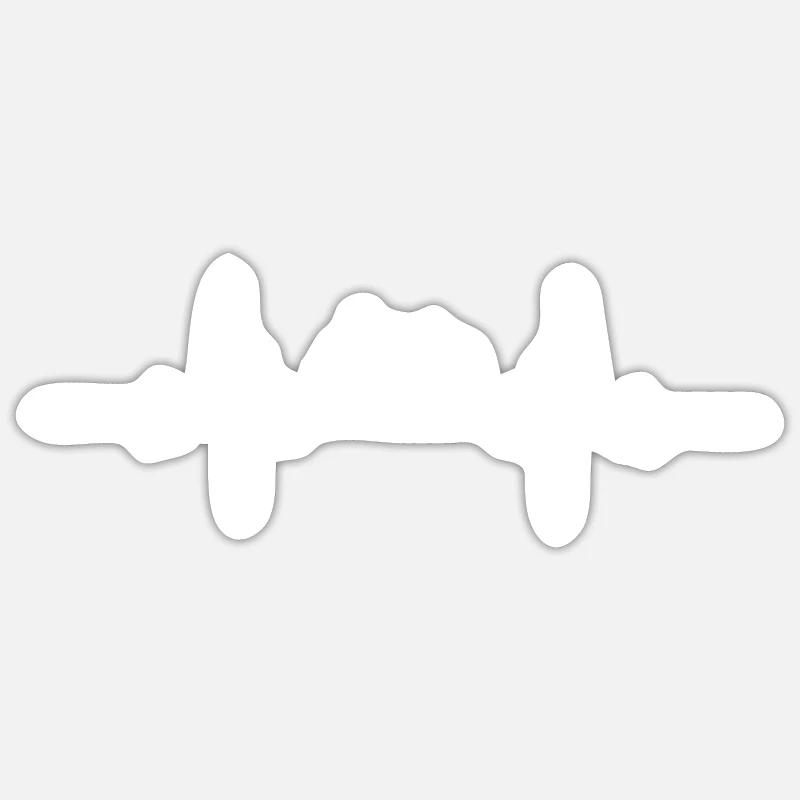 Heartbeat Ackerschlepper Sticker Größe S (10 x 10 cm)