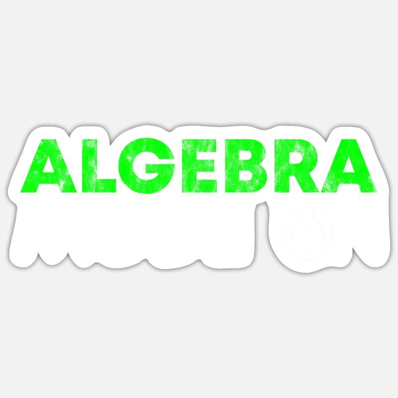 Algebra Mode On 3 - Sticker Größe S (10 x 10 cm) - Mattweiß