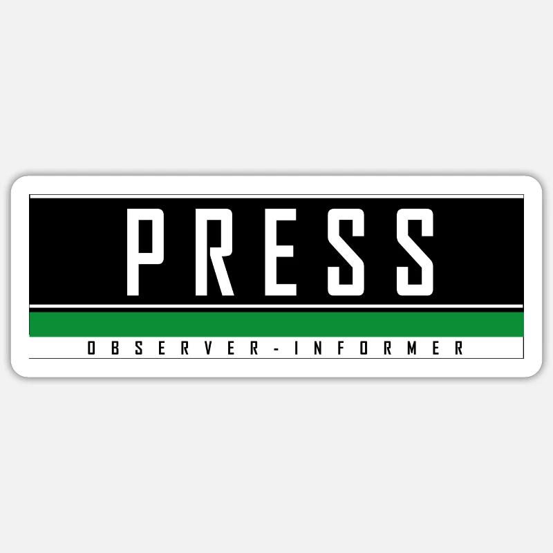 flap custom press - Sticker taille S (10 x 10 cm) - blanc mat