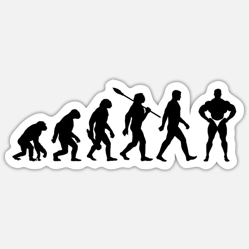 Evolution Bodybuilding Weight Training Sticker size S (10 x 10 cm)