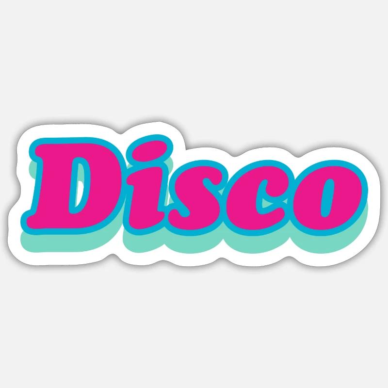 Disco Sticker Größe S (10 x 10 cm)