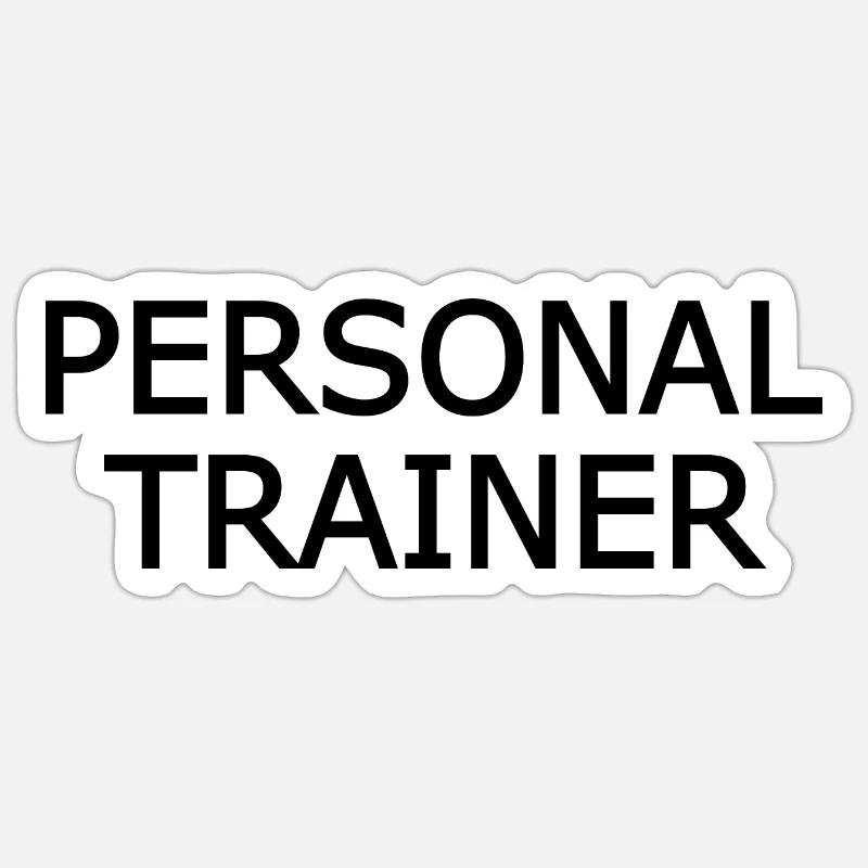Personal trainer - Sticker size S (10 x 10 cm) - white matte