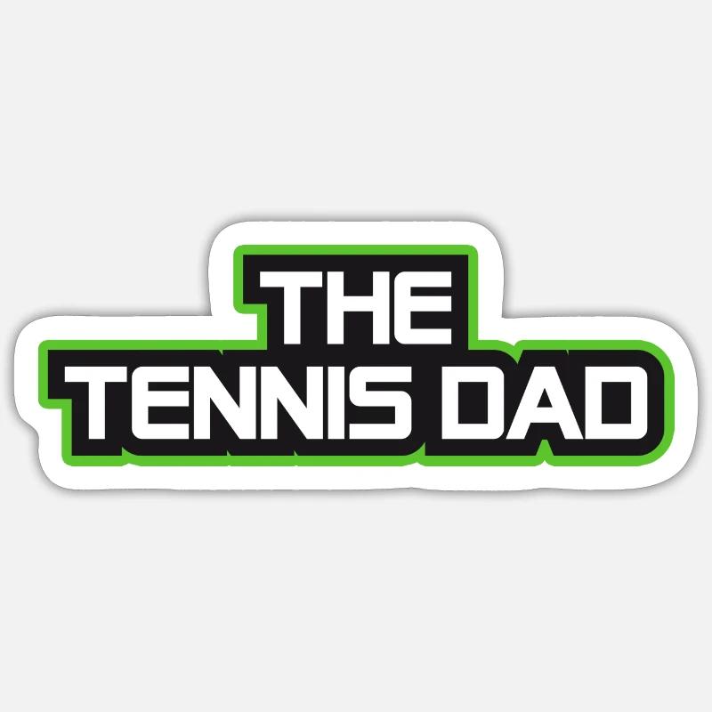 The Tennis Dad - Papa Lustig Sticker size S (10 x 10 cm)