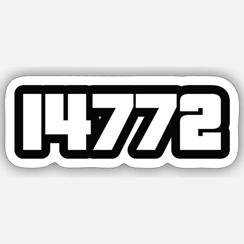 ,,14772" Sticker Größe S (10 x 10 cm)