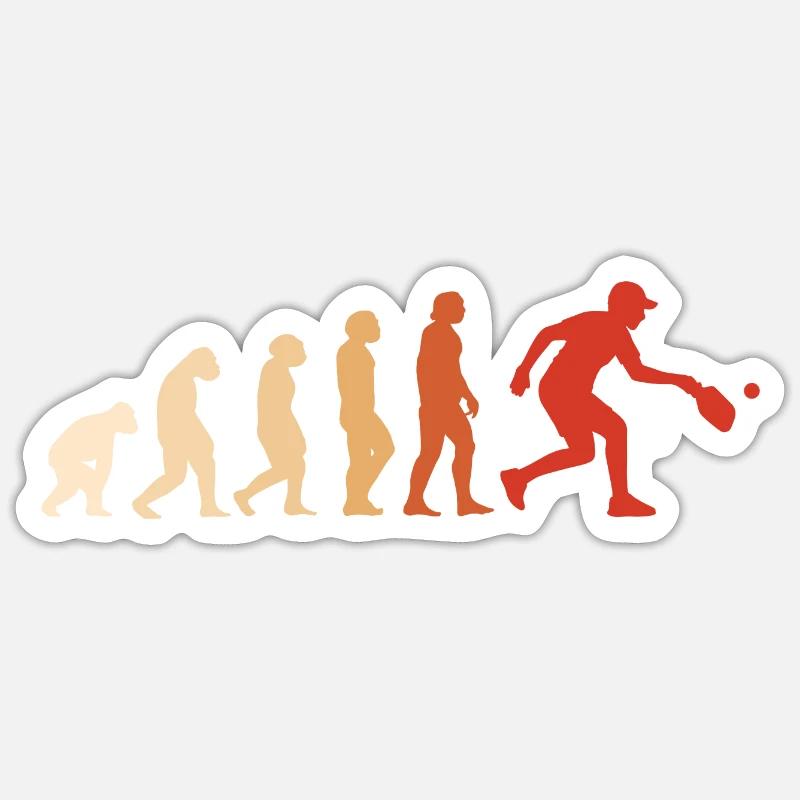 Sport Evolution Pickleball - Sticker Größe S (10 x 10 cm) - Mattweiß