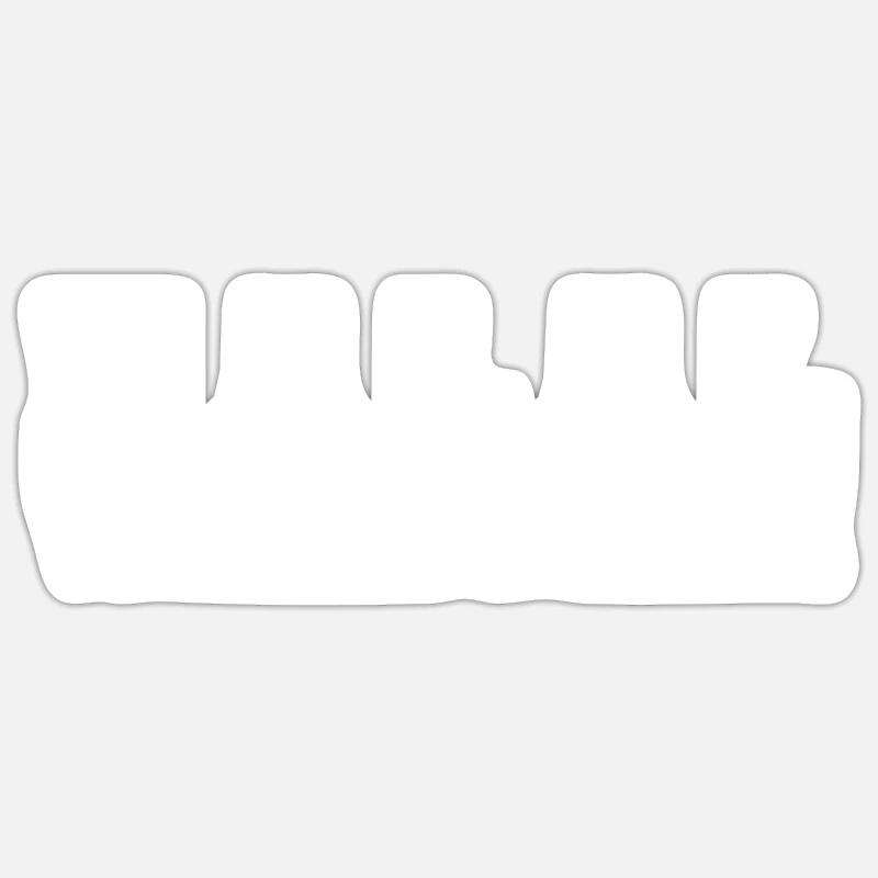 Halal - Sticker taille S (10 x 10 cm) - blanc mat