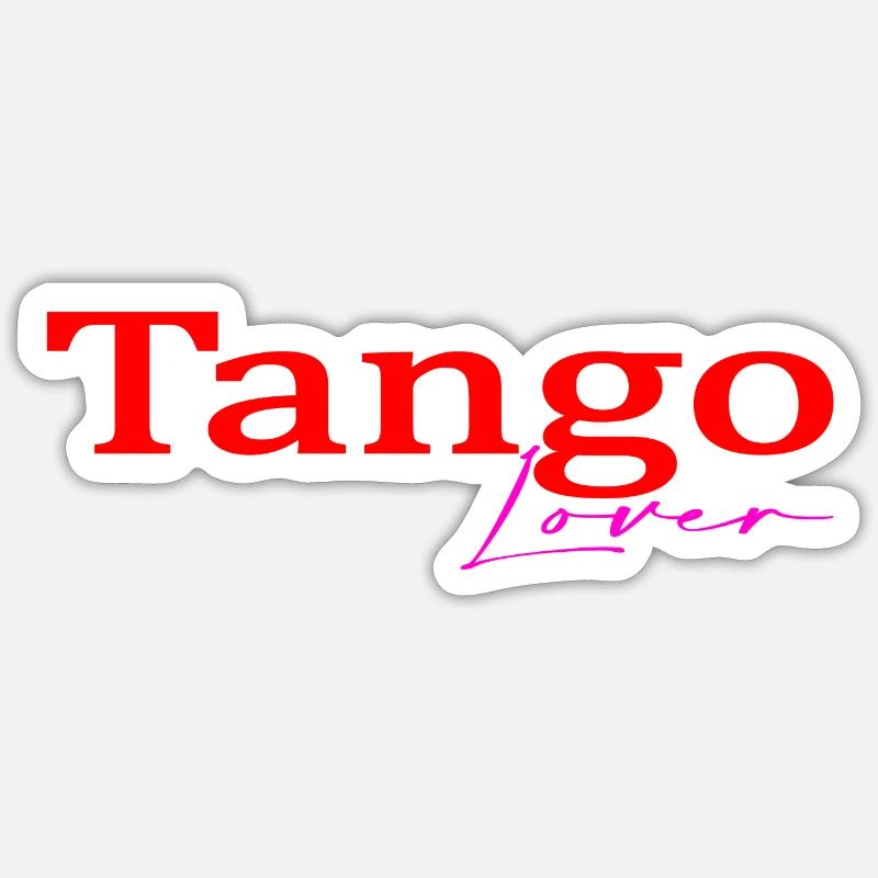 Tango - Sticker size S (10 x 10 cm) - white matte