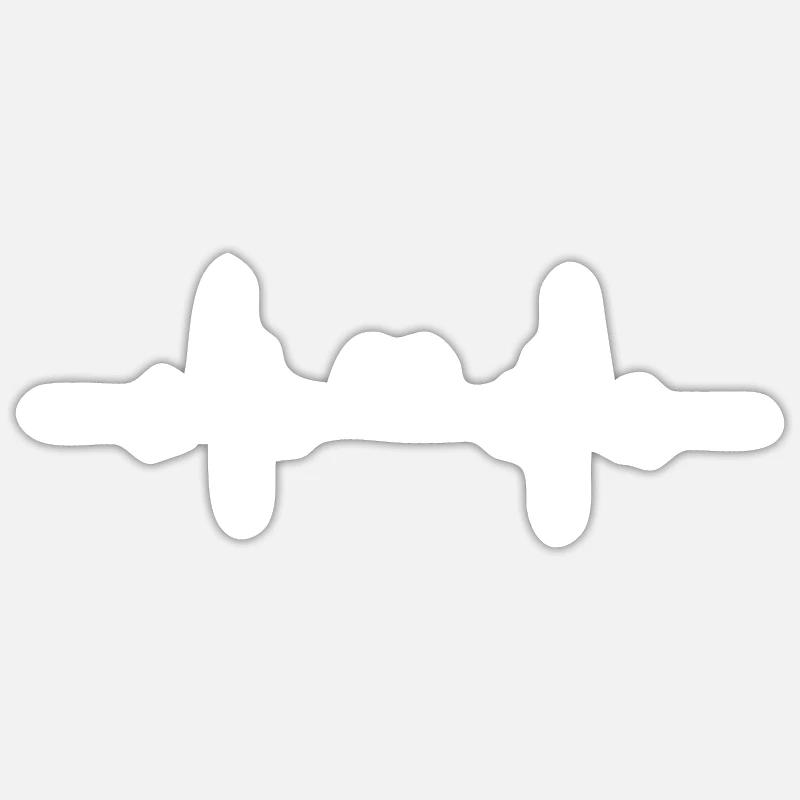 Heartbeat small portable gaming controller Sticker size S (10 x 10 cm)