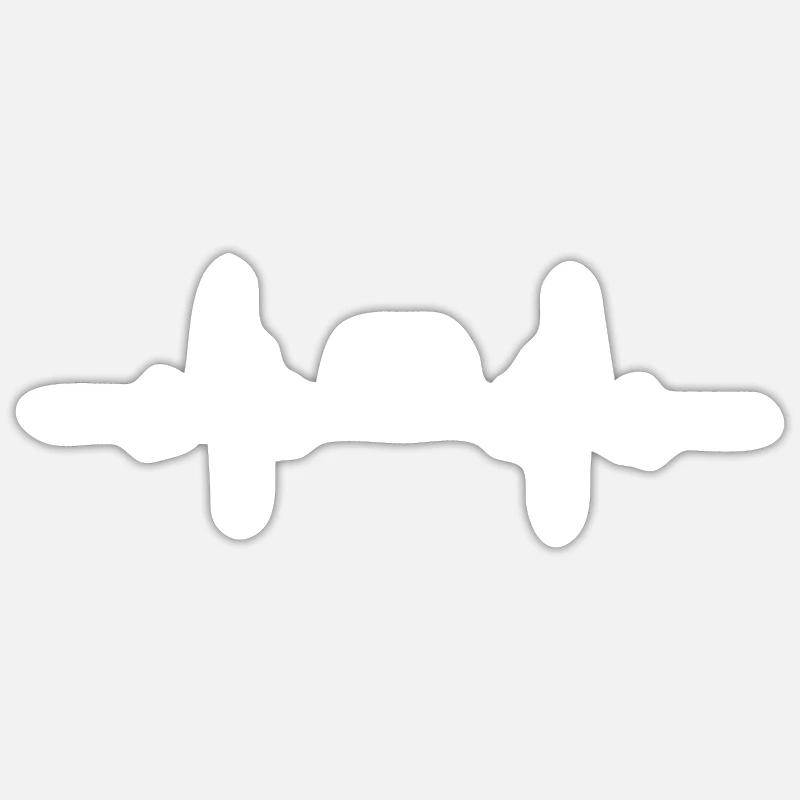 Heartbeat Portable Gaming Controller Sticker size S (10 x 10 cm)