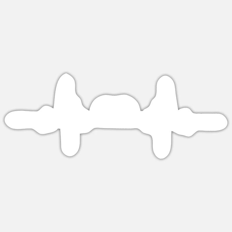 Heartbeat-Gamepad-Controller Sticker Größe S (10 x 10 cm)