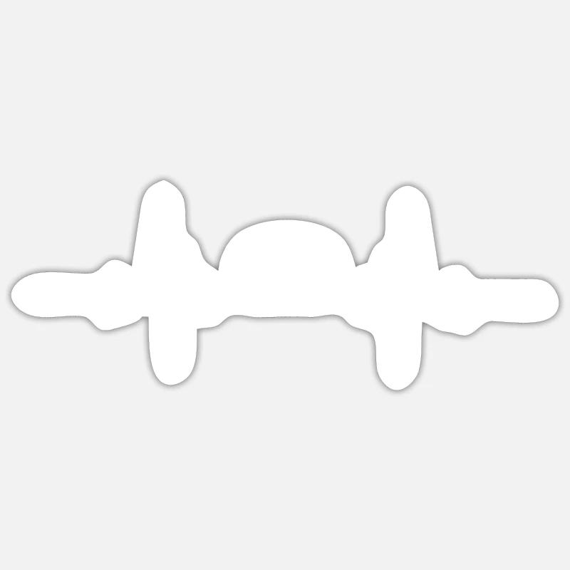 Heartbeat Spiel-Controller Sticker Größe S (10 x 10 cm)