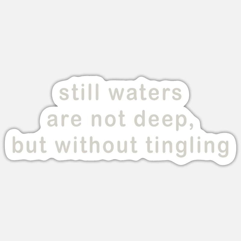 Eaux calmes Sticker taille S (10 x 10 cm)