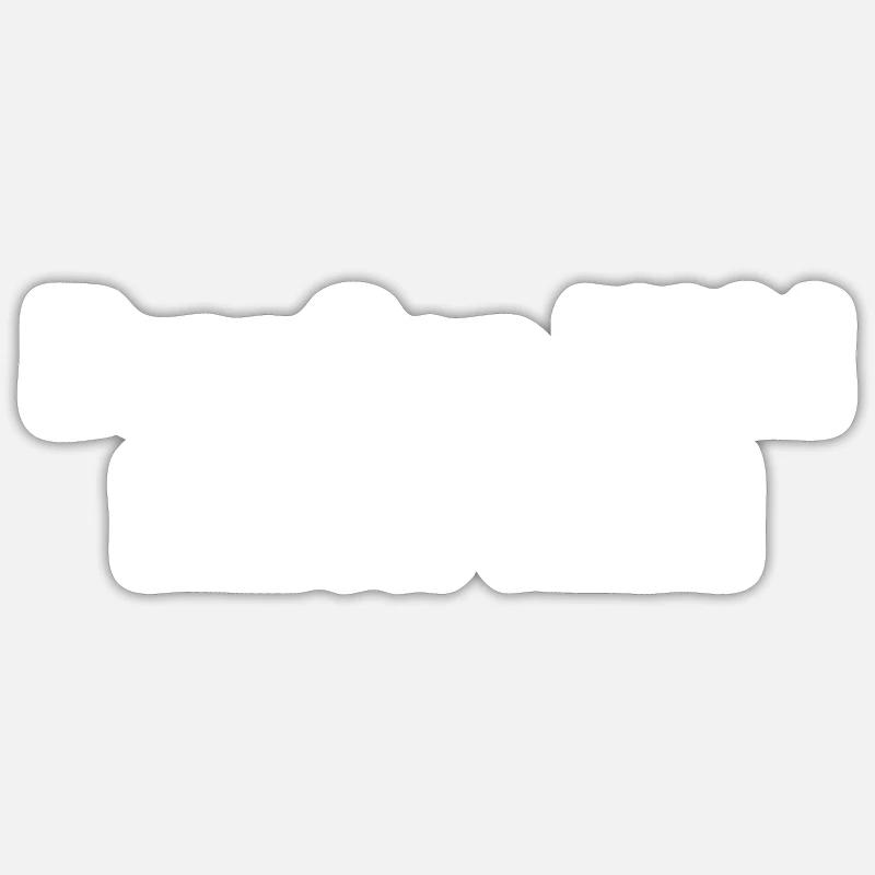 Draussen Wild - Innen Mild - Sticker Größe S (10 x 10 cm) - Mattweiß