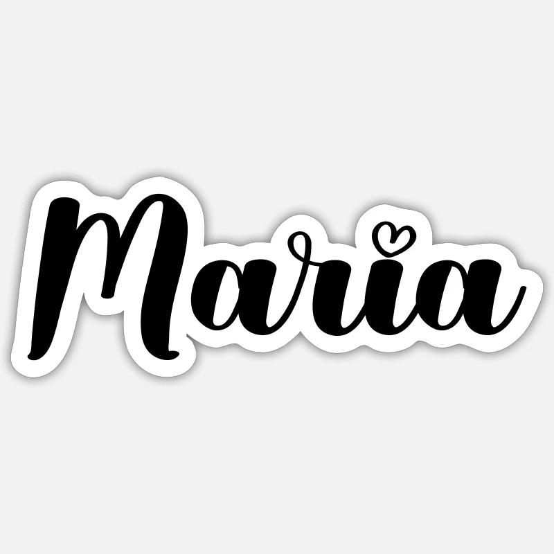 Maria - Sticker size S (10 x 10 cm) - white matte