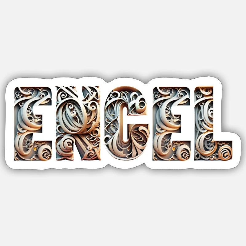 ENGEL engelchen - Sticker Größe S (10 x 10 cm) - Mattweiß