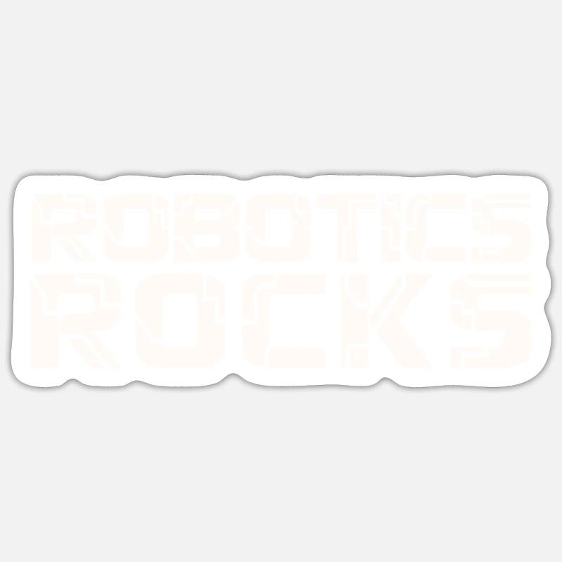 Build Robot Droid Builder Funny Cool Robotics Rock Sticker size S (10 x 10 cm)