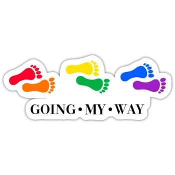 LGBT rainbow lgbtq - Sticker size S (10 x 10 cm) - white matte - Front