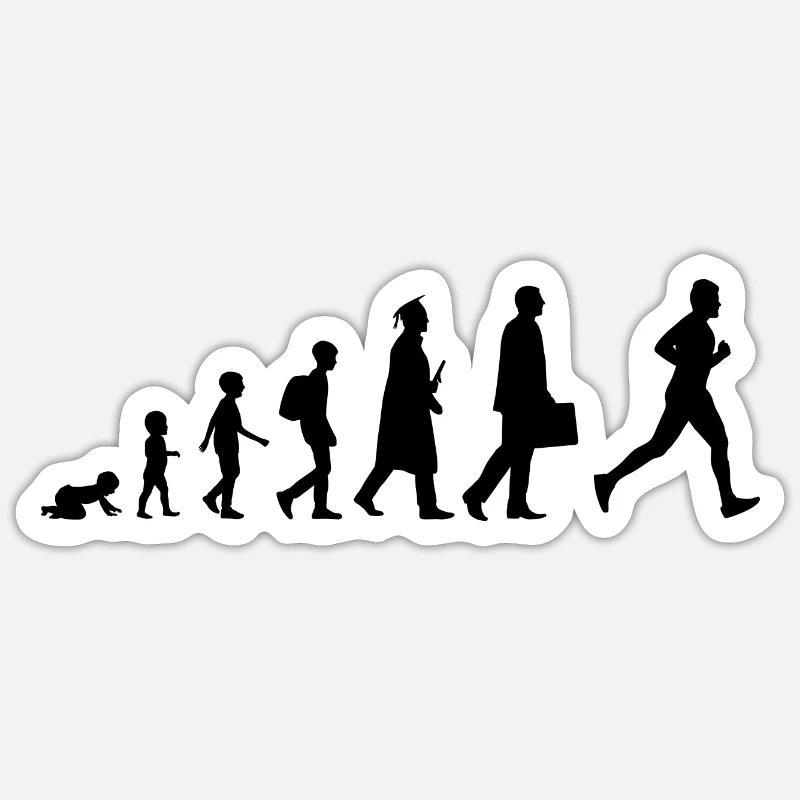 Development of a runner Sticker size S (10 x 10 cm)