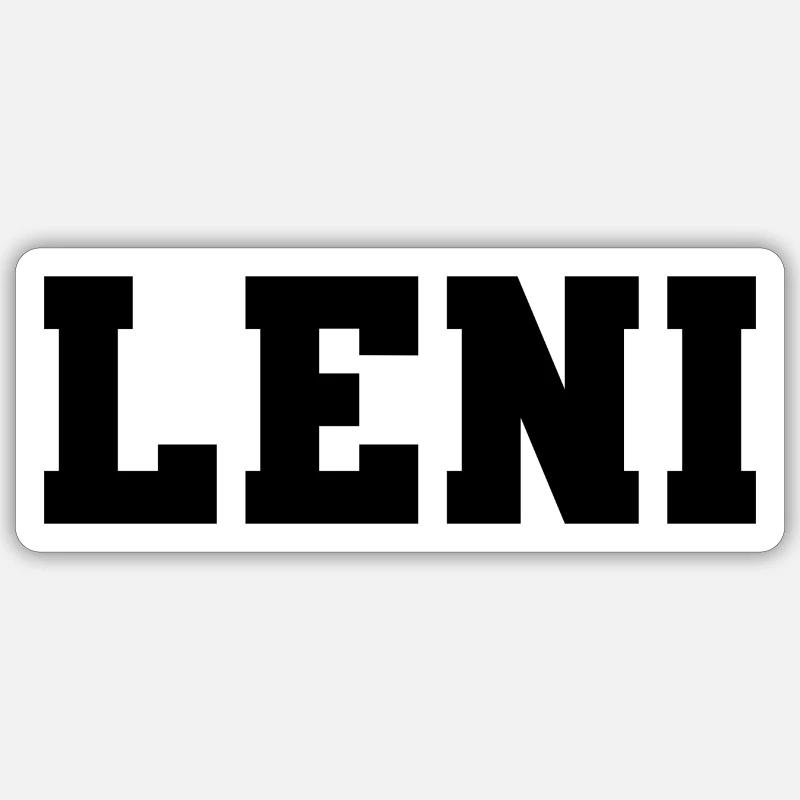 Name - Leni Sticker Größe S (10 x 10 cm)