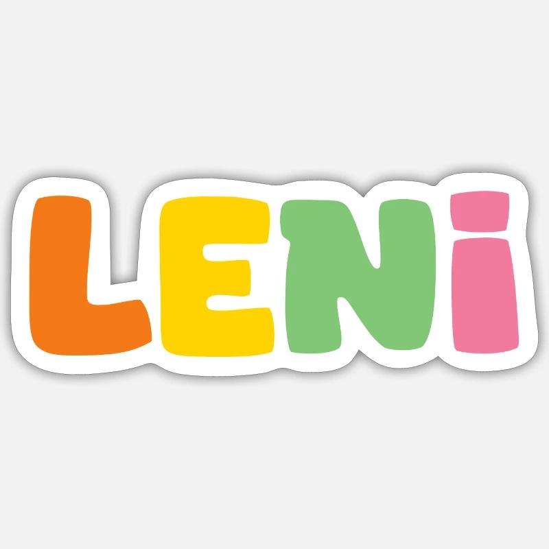 Name - Leni Sticker Größe S (10 x 10 cm)