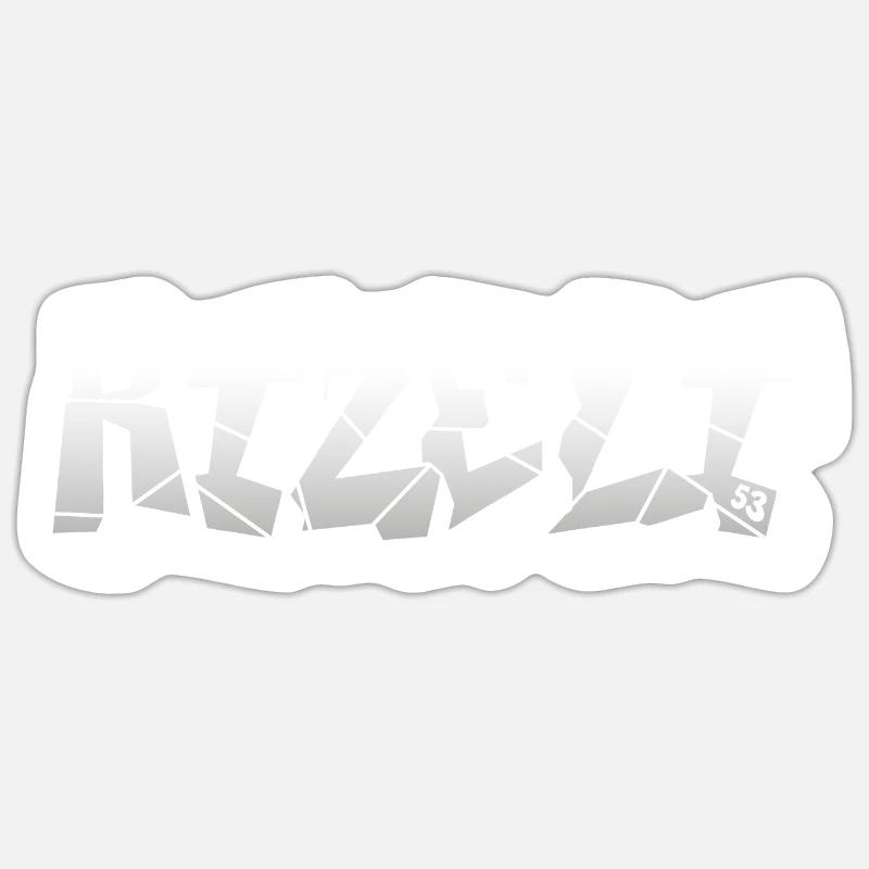 Rizeli - Sticker size S (10 x 10 cm) - white matte