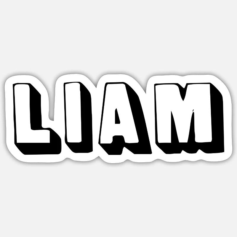 Nom - Liam Sticker taille S (10 x 10 cm)