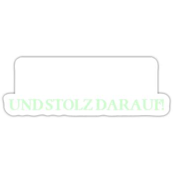 DORFKIND Und stolz darauf! - Sticker Größe S (10 x 10 cm) - Mattweiß - Vorne