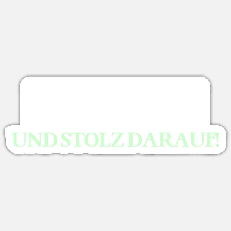 DORFKIND Und stolz darauf! - Sticker Größe S (10 x 10 cm) - Mattweiß