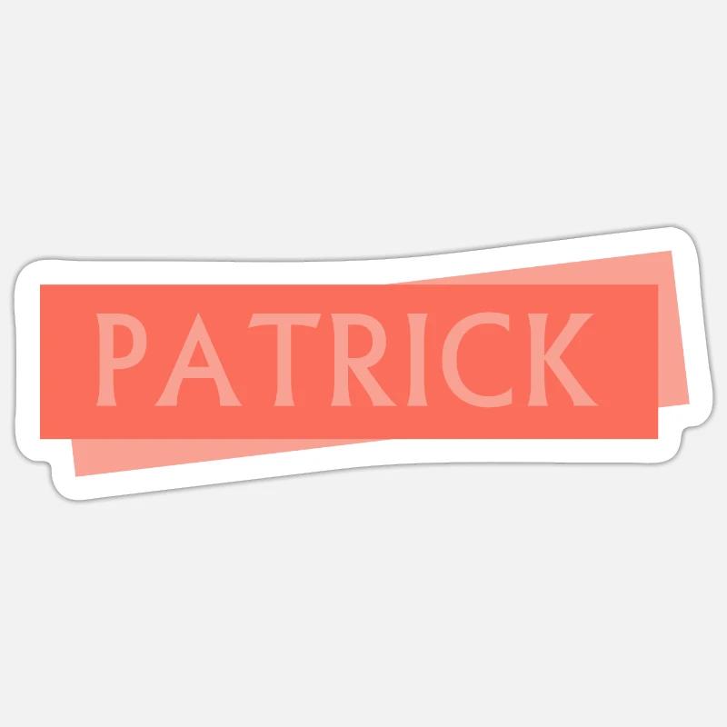 Name Patrick Sticker Größe S (10 x 10 cm)