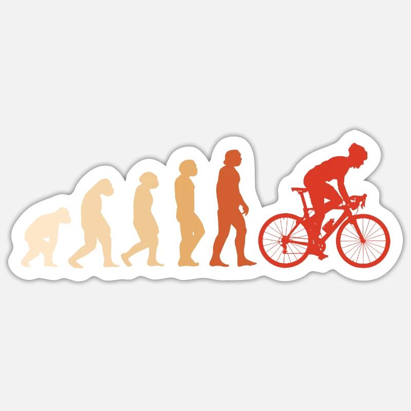 Sport Evolution Cycling - Sticker size S (10 x 10 cm) - white matte