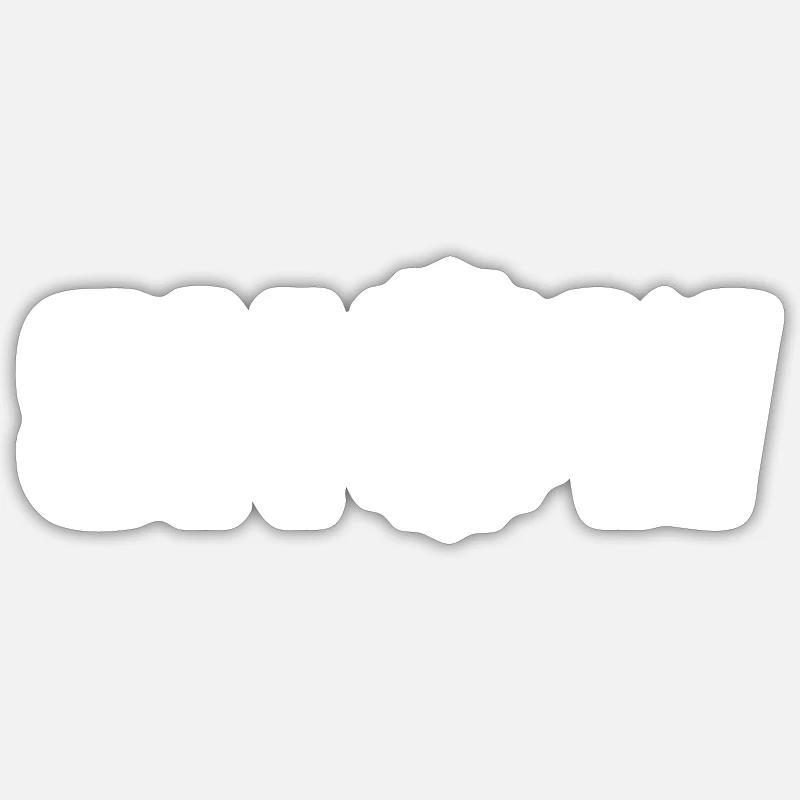 snow - Sticker Größe S (10 x 10 cm) - Mattweiß