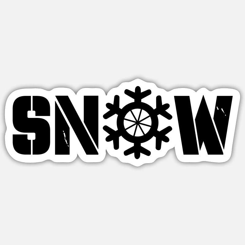 Snow Sticker size S (10 x 10 cm)