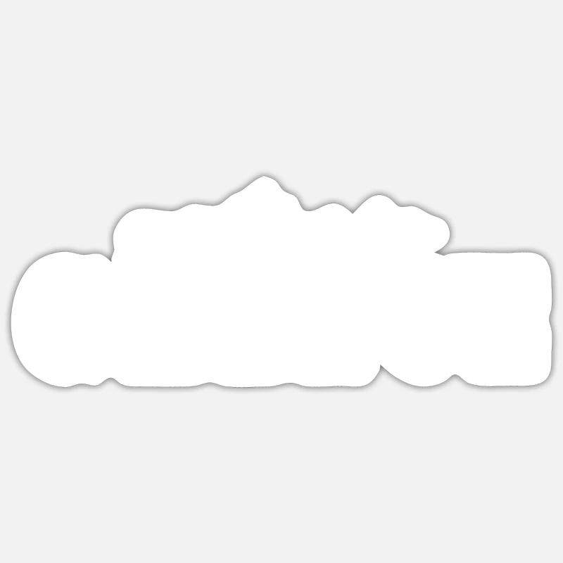 J’aime la Grèce - Sticker taille S (10 x 10 cm) - blanc mat