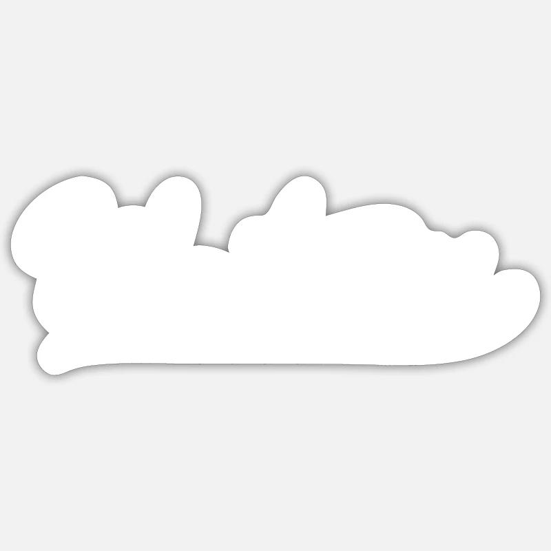 Serveuse - Sticker taille S (10 x 10 cm) - blanc mat