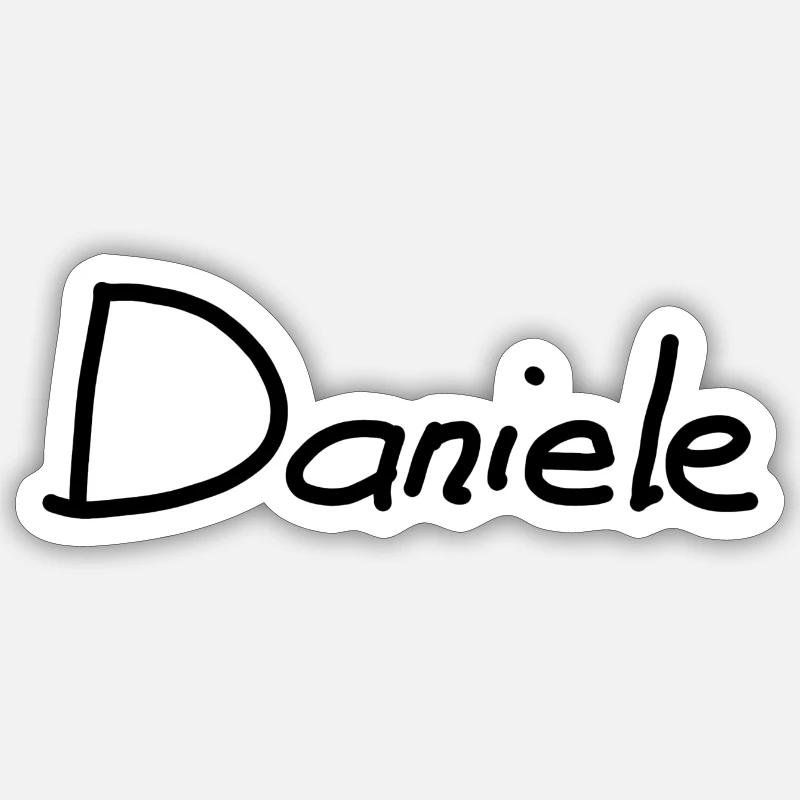 Daniele - Sticker Größe S (10 x 10 cm) - Mattweiß