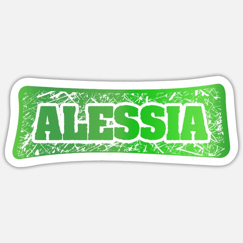First name Alessia Sticker size S (10 x 10 cm)