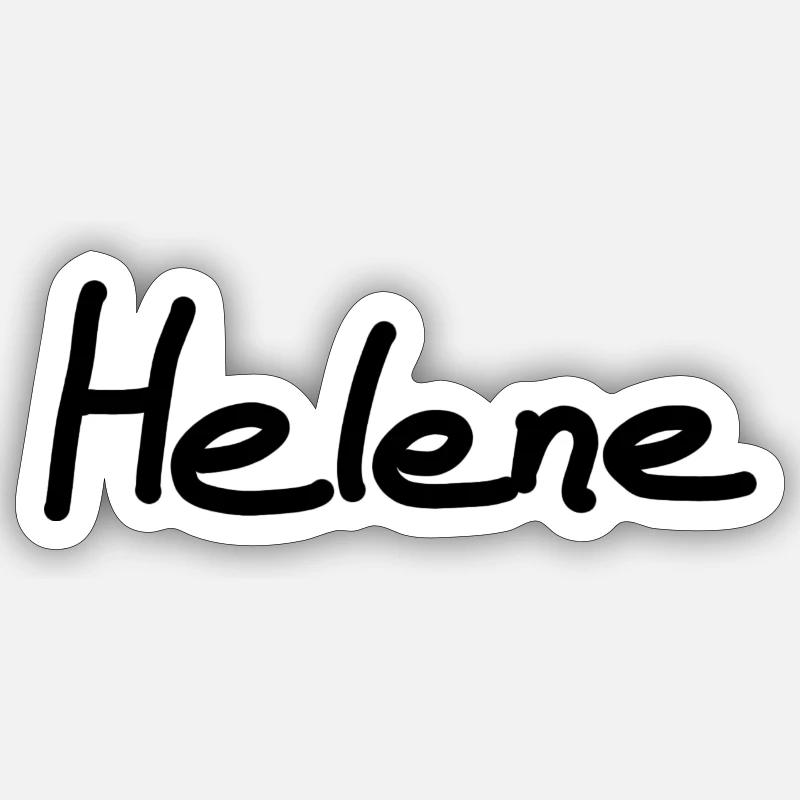 Helene - Sticker size S (10 x 10 cm) - white matte