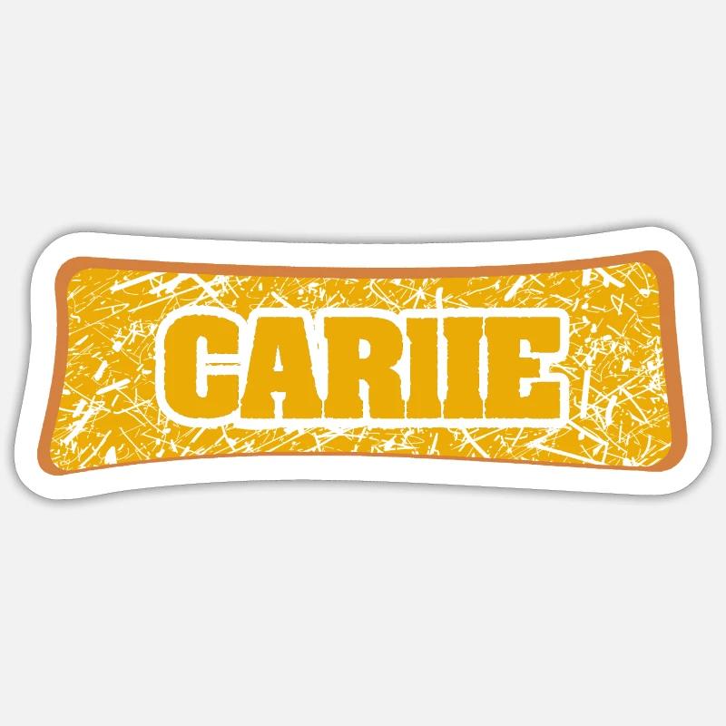 Mariage Carlie - Sticker taille S (10 x 10 cm) - blanc mat