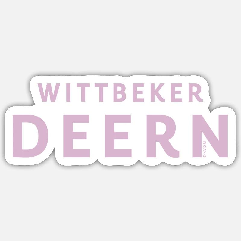 Wittbeker Deern hellrosa 2024 - Sticker Größe S (10 x 10 cm) - Mattweiß