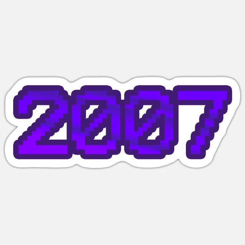 2007 - Sticker size S (10 x 10 cm) - white matte