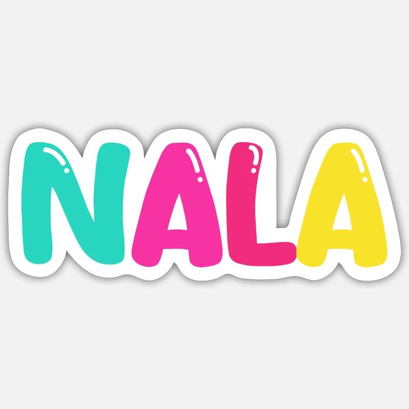 Name - Nala - Sticker size S (10 x 10 cm) - white matte
