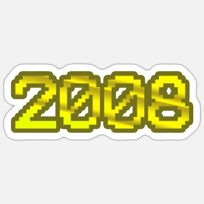 Nerd 2008 Sticker Größe S (10 x 10 cm)