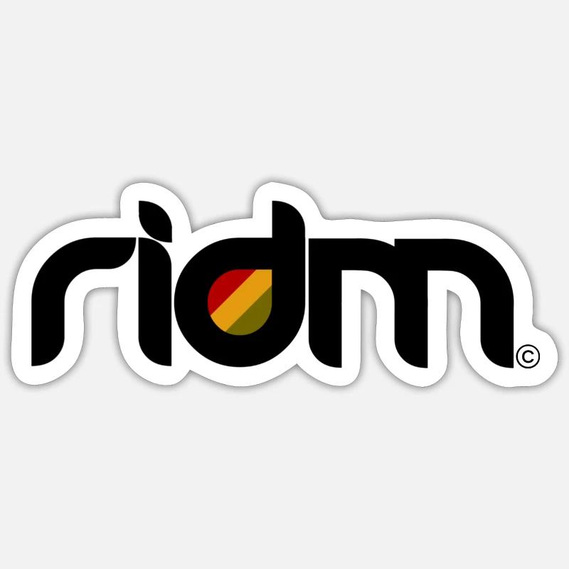 RIDM Logo - Sticker taille S (10 x 10 cm) - blanc mat
