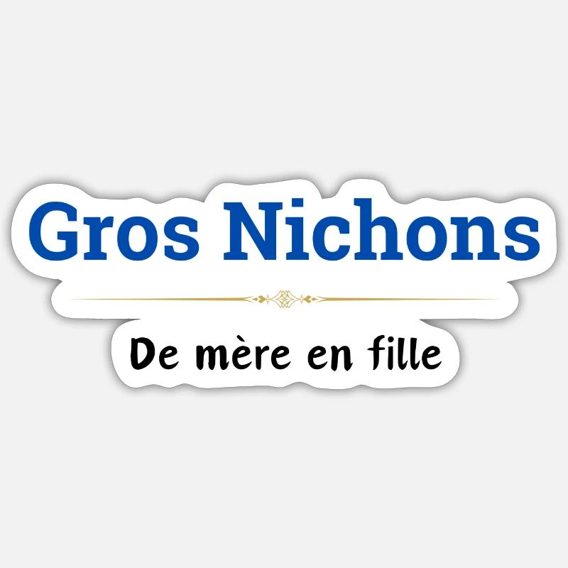 Große , Mutter zu Tochter Sticker Größe S (10 x 10 cm)