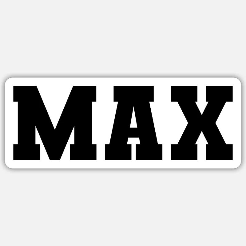 Name - Max Sticker Größe S (10 x 10 cm)