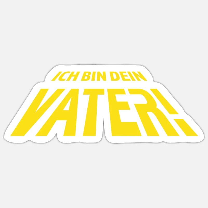 Ich bin dein Vater - Sticker Größe S (10 x 10 cm) - Mattweiß