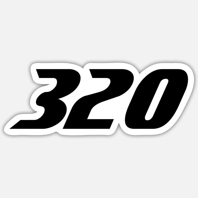 320 Sticker Größe S (10 x 10 cm)