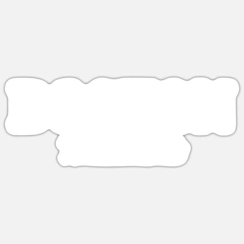 Marathon Courir Jogging - Sticker taille S (10 x 10 cm) - blanc mat