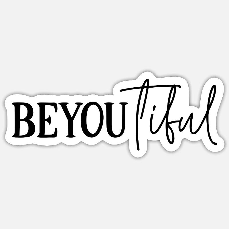 BeYouTiful Sticker Größe S (10 x 10 cm)