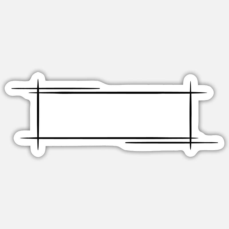 Decorative frame. Banner / Name Badge Template. Sticker size S (10 x 10 cm)